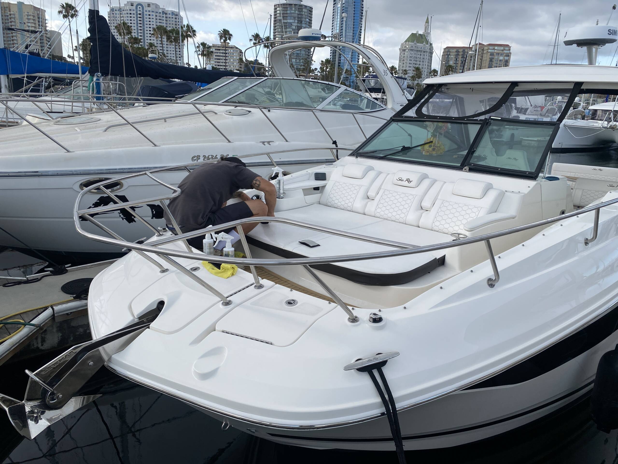 Yacht Wash And Detail In Long Beach